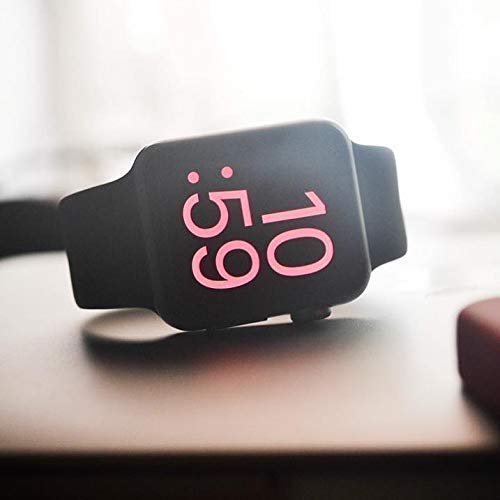 VATI Sport Band Compatible with Apple Watch Band 38mm 40mm, Soft Silicone Sport Strap Replacement Bands Compatible with 2018 Watch Series 4/3/2/1, 38MM 40MM S/M (Black)