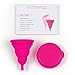 Intimina Lily Cup Compact - Small Menstrual Cup with Flat-fold Compact Design, Disposable Menstrual Cups, Period Cup Reusable (Size B)