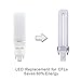 Silverlite [Plug&Play] 5w LED PL Bulb G23 2 Pin Base,13w CFL Equivalent,500LM,Warm White(3000k),Driven by 120-277V and CFL Ballast,Horizontal Recessed,180° Rotatable,UL Listed