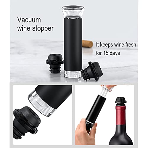 AIKARO - Electric Wine Bottle Opener Automatic Electronic Corkscrew, Rechargeable (Base Set)