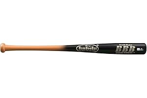 BamBooBat by Pinnacle Sports Equipment INC. Youth Durable Bamboo Baseball Bat for Players Aging 5-13 Years Old - 100 Day Warranty