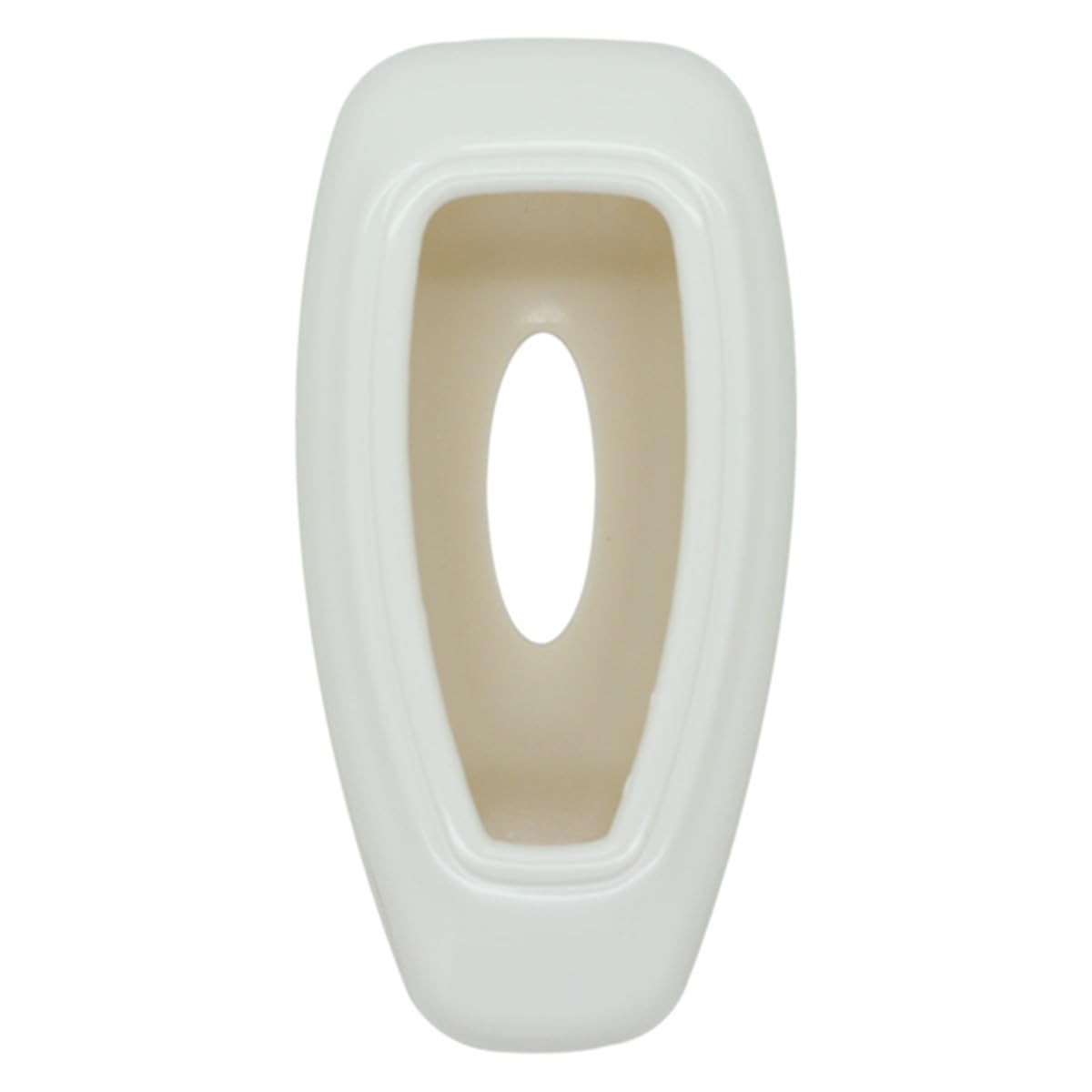 BROVACS Paint PVC Colour Shell Cover ABS Hard Case Holder Compatible with FORD Smart Remote Key Fob SV0702 White