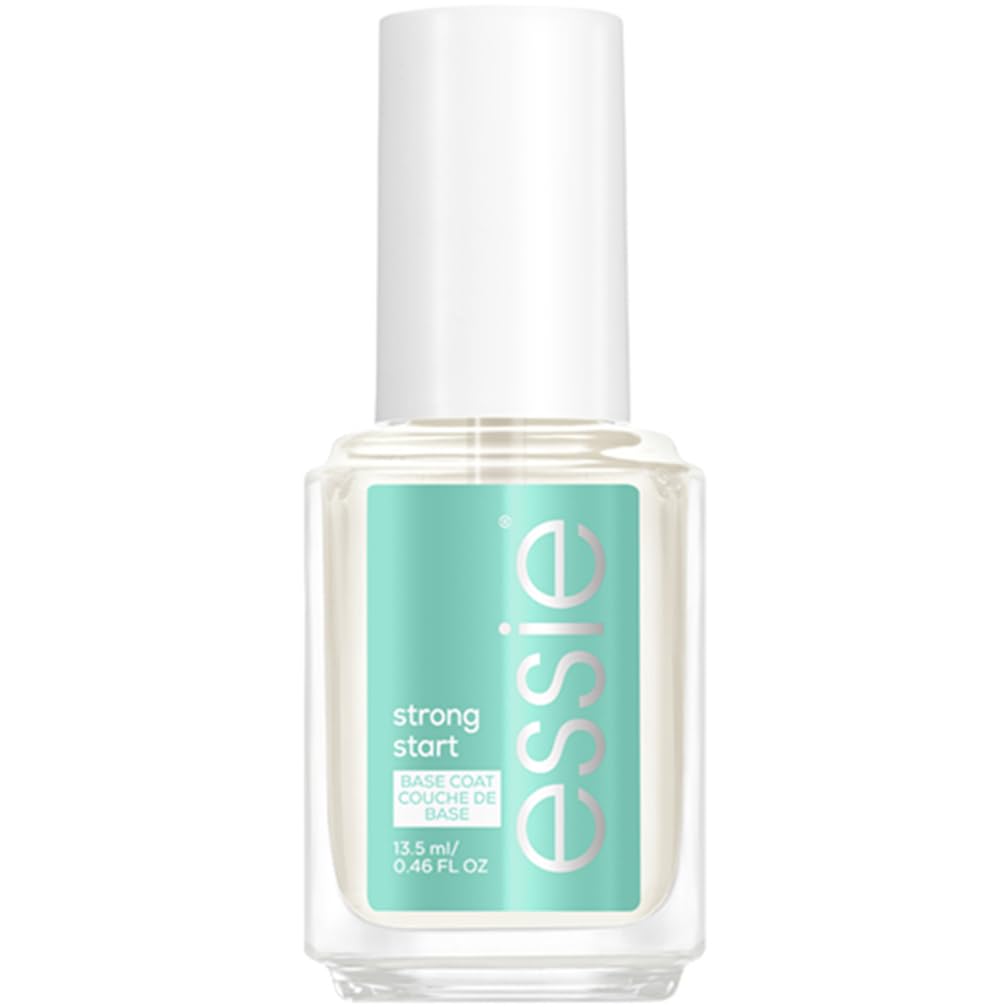 Essie Nail Polish Nail Care Strong Start Ridge Filling, Smoothing Nail Polish Clear Base Coat, 13.5ML, Strong Start (As Strong As It Gets)