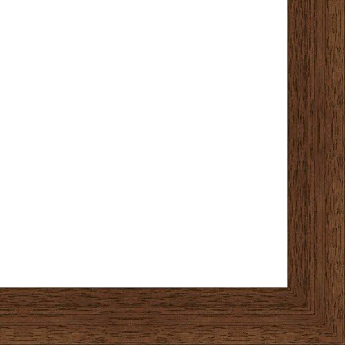13.5x40 Flat Dark Brown Wood Frame - "The Edge" Medium - Great for Posters, Photos, Art Prints, Mirror, Chalk Boards, Cork Boards and Marker Boards