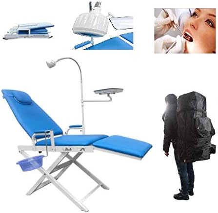 Greeloy USA Dental Folding Portable Mobile Chair GU-P109A-2 with Black Backpack