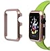 IMYMAX for Apple Watch Case 38mm, Hard Aluminum Plated Protective Bumper Shell Cover Cases for Apple iWatch Series 2 / Series 1 Sport/Edition All Models - Rose Gold