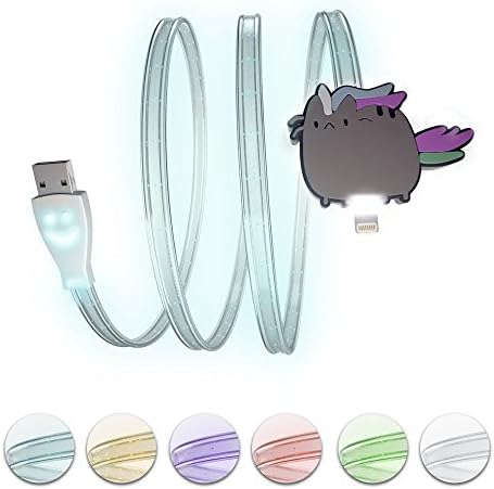Lightning Cable Cute Unicorn Cat Funny Emoji Kawaii Charger Cord Data LED Sync 3FT USB Charging for iPad iPhone 7 7 plus 6 6S plus 5S 5C SE 4S iOS Devices