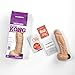 Doc Johnson Vac-U-Lock - KONG Realistic Cock - 8.5 in Long and 2.2 in Wide - F-Machine and Harness Compatible Dildo - Vanilla