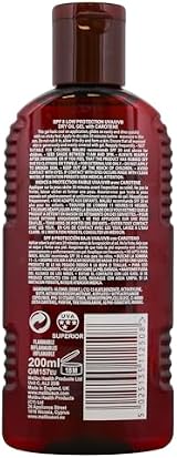 Malibu Sun Dry Oil Gel SPF 8 with Beta Carotene for Tanning - 200ml, Water view 2