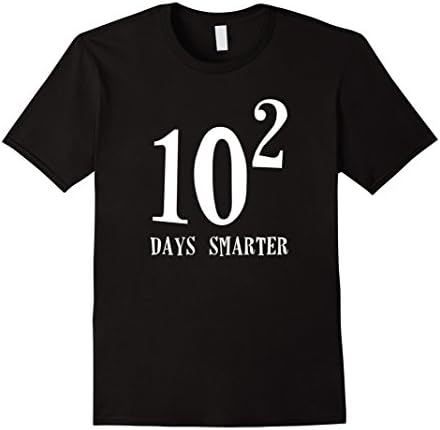 Khanh School Shirts10 Squared Is 100 Days Smarter T-shirt Funny Math 100th Day