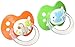 Playtex Silicone Orthodontic Binky Pacifiers, Babies, 6+ Months - 2 Pack (Styles/Colors May Vary)