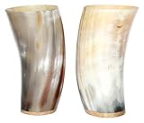 Horn Viking Drinking Mug Cups Ale Beer Wine Goblet Tankard Mead Medieval Tumbler Ox Horn Beaker Vessels A Handmade set of 2 from 5MoonSun5 (HBCUP-573)