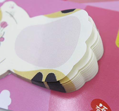 Cute Cartoon Cat Sticky Notes Kitten Self-Stick Note Memo Pad Sets Gift for Cat Lovers Kids Students,Pack of 8 - Thumbnail 4