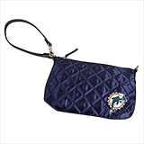 Miami Dolphins Quilted Wristlet, Navy
