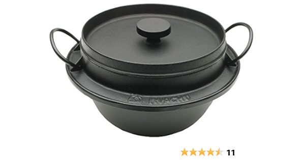 Japanese cast iron rice pot