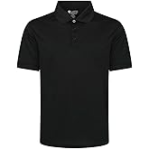 LA Police Gear LAPG Men's Lightweight Short Sleeve Core Polo, Stretchy and Breathable, Anti-Wrinkle Polo Shirt for Men