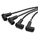 Uxcell a17081100ux0009 Car Spark Plug Wire (Set of 4, Ignition Wire for 2004-2007 Mazda RX-8 fit OE# ZE81 4858 RC-ZE81), 4 Pack