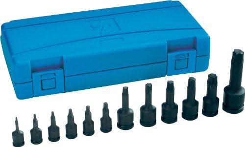 Grey Pneumatic (1234T) Assorted Drive 12-Piece Star Impact Driver Socket Set