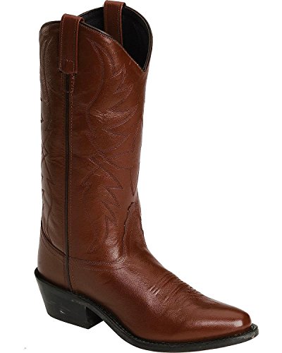 Old West Men's Smooth Leather Cowboy Boot Medium Toe Black Cherry 12 D(M) US