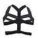 iiniim Mens Sexy Harness Belt Body Chest Lingerie Nylon Elastic Shoulder Strap Punk Gothic Rave Clubwear Black One Size