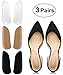 SQHT Orthotics Medial & Lateral Heel Wedge Silicone Insoles for Supination and Pronation, Corrective Adhesive Gel Shoe Inserts for Bow Legs, Foot Alignment, Knock Knee Pain (Transparent+Brown+Black)