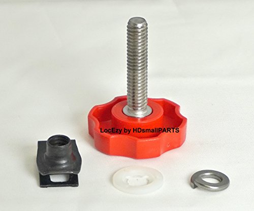 HDsmallPARTS Red 2014-2015 LocEzy Harley-Davidson Saddlebag Mounting/Locks/Knobs/Security Theft Deterrent