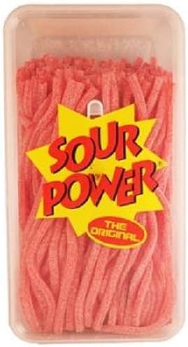 SOUR POWER STRAWS STRAWBERRY ( 200 in a Pack )