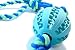 Virtually Indestructible Dog Ball With Rope Toy Durable Bite Resistant Launcher & Thrower for Playing Fetch w/ K-9 Training Chew Balls and Tug of War Launcher