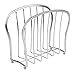 mDesign Decorative Metal Wire Magazine Holder, Organizer - Standing Rack for Magazines, Books, Newspapers, Tablets, Laptops in Bathroom, Family Room, Office, Den - Chrome