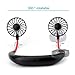 Portable Fan, CENXINY Small Fan Rechargeable USB Fan with 3 Speed, LED Light and 2000mAh Battery Capacity, HandsFree Fan Cooling Fan for Summer Indoor Outdoor