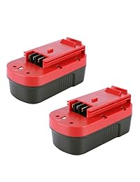 Biswaye 90556254-01 - Batería de 18 V para Black&Decker al aire libre HPB18-OPE, 9,6 V-18 V, cargador de batería para Black&Decker HPB18