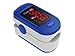 Acc U Rate 400B Fingertip Pulse Oximeter Blood Oxygen Saturation Monitor with silicon cover, batteries and lanyard (Blue)