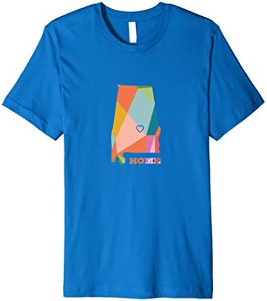 Mens Alabama Home State Map T Shirt Beach Gulf Shores Family Vaca 3XL Royal Blue