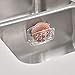 iDesign BPA-Free Plastic Sponge Holder for Kitchen Sink with Suction Cups, Ideal for Kitchen Sinks and Bathroom Organization, 3.75