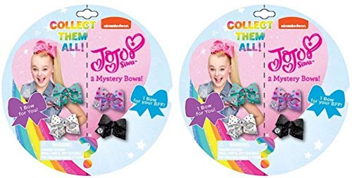 JoJo Siwa Mystery Bows 2 Surprise Bows Inside! Collect all 24! (SET OF 2 BAGS) Four Total Bows!