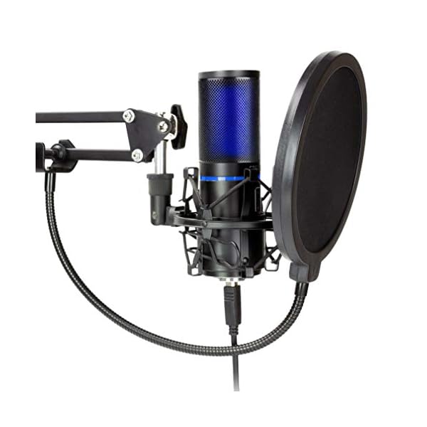 STRMD USB Microphone (Cardioid), Pop Up Green Screen, Shock Mount, Tripod Mic Stand, Scissor Mic Stand, Pop Filter…