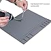 Soldering Mat Heat Resistant Silicone Electronic Repair Pad for Cellphone, Laptop, Computer, Heat Insulation Workbench Mat 932°F for Soldering Station Iron Gun 15.9'' x 12” (Grey)