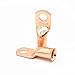 RIOCAN 10pcs Purple Copper Terminal Lugs 2/0 AWG  Battery Cable Tubular Lug Ring Terminal Connectors (2/0 AWG - 3/8'' Ring)