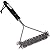 Premium Grill Brush - Ultimate BBQ Cleaning Utensil for Your Outdoor Cooking Grate - Best Small Heavy Duty Wire Tool Cleaner for Barbecue - Durable Stainless Steel Bristles and Ergonomic Handle