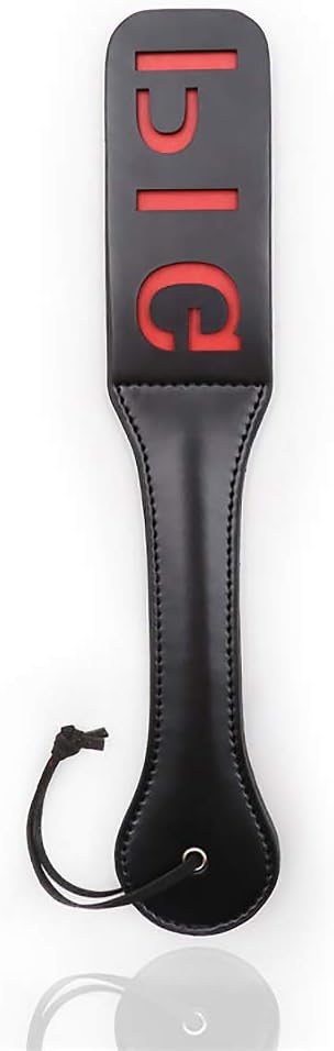 daogong Leather Paddles Rounded Corner 2 Layer Leather Engraved English