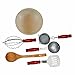 The Queen's Treasures 6 Pc Kitchen Tool Accessory Set for 18 Inch American Girl Doll Furniture: Mixing Bowl Plus 5 Kitchen Utensil Tools