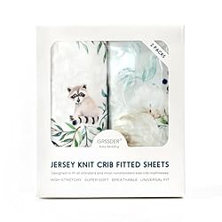 Stretch Ultra Soft Jersey Knit Fitted Crib Sheets