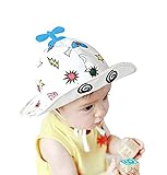 Gemini Fairy Sun Protection Hat Cute Mini Plane Bucket Cap with Wide Brim for Lovely Baby (12-18 months old)