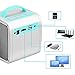Mini Projector - Meyoung Portable LED LCD Projector, Full HD 1080P Supported, Compatible with PC Mac TV DVD iPhone iPad USB SD AV HDMI, Home Theater & Outdoor Projector Gifts for Kids.