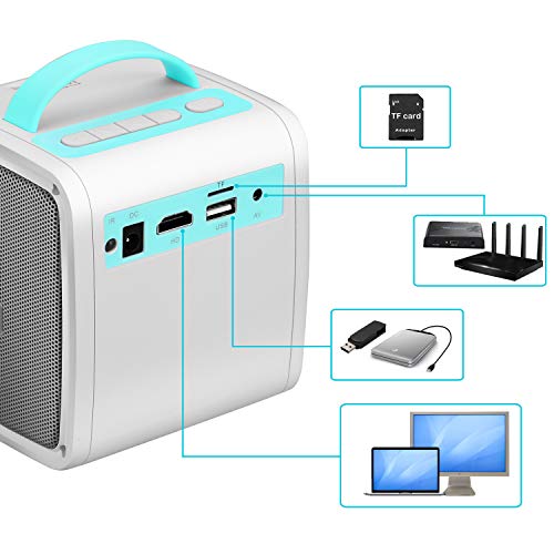 6 Mini+Projector+Portable+Supported+Compatible