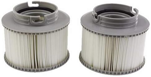 Replacement Pool Filter Cartridges MSPA Filter Cartridges Strainer for MSpa Bubble Hot Tub Spas Swimming Pool (2 PCS) Grey, Standard