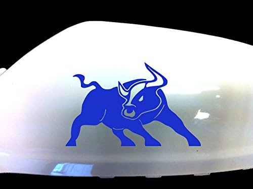 Bull Raton Car Stickers Wing Mirror Styling Decals (Set of 2), Blue