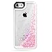 iPhone 8 Case, Caka iPhone 8 Glitter Case Luxury Fashion Bling Flowing Liquid Floating Sparkle Glitter Hard Case for iPhone 7/8 (4.7 inch) - (Pink)