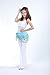 AEY Chiffon Dangling Gold Coins Belly Dance Hip, H-Light Blue, Size One Size
