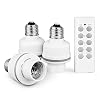 TNP Wireless Light Bulb Socket Lamp Holder Switch – Remote Control LED Lighting Base Extender Adapter Plug Bulb Fixture…